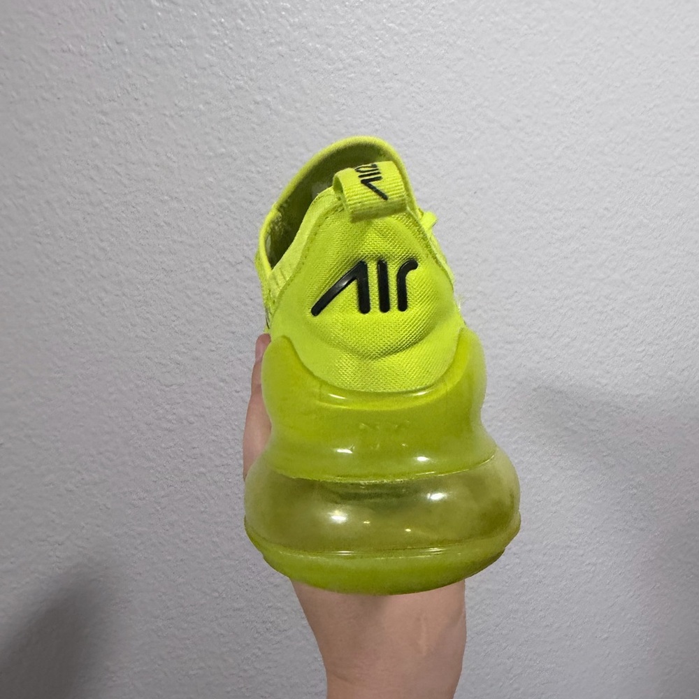 Nike Air Max 270 Neon Yellow/Black Men's Shoe - Picture 3 of 9